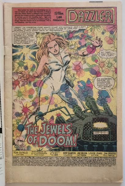Dazzler #3 1981 Vintage Comic