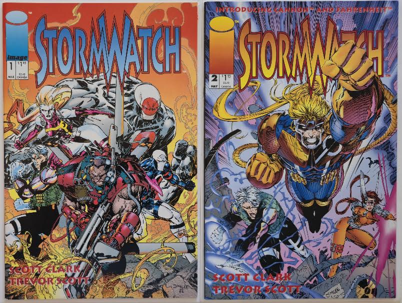 Stormwatch Image 2-Pak #1-2 Collection 1993 Vintage Comics