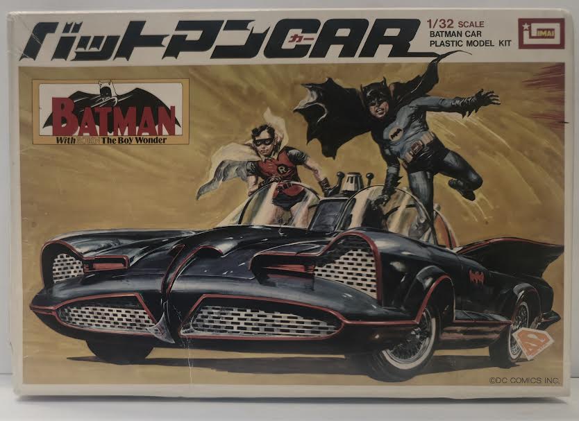 Imai 1/32 Scale Batman Car Plastic Model Kit - Made in Japan - Vintage