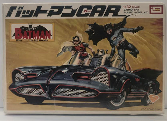Imai 1/32 Scale Batman Car Plastic Model Kit - Made in Japan - Vintage
