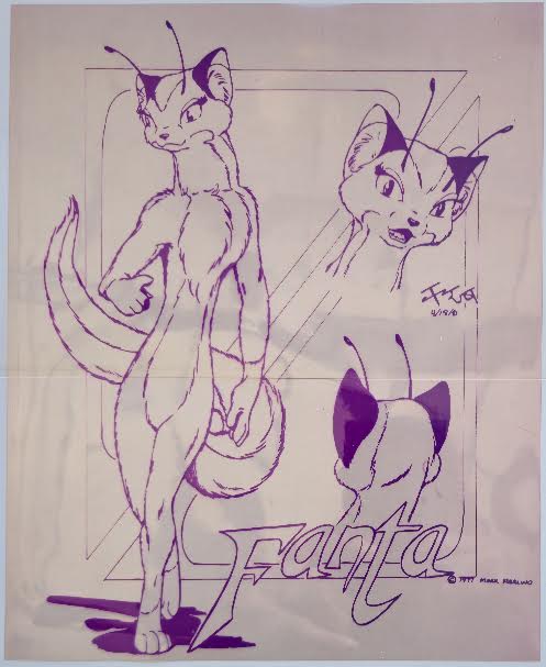 Fanta Hand Painted Animation Cel by Mark Merlino 1977