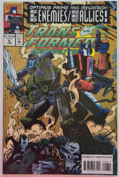 Transformers Generations 2 #8 1993 VF-NM Vintage Comic