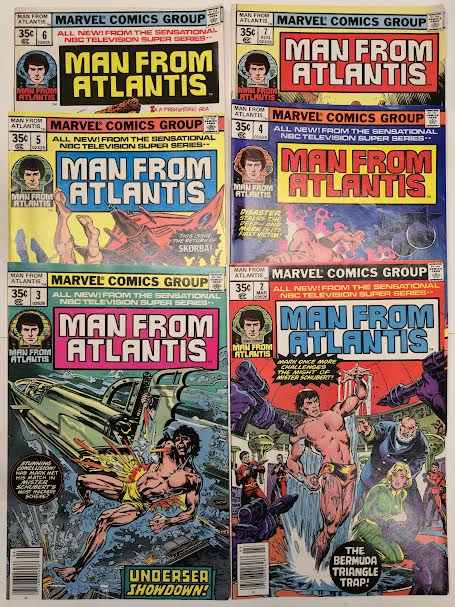 Man From Atlantis Vintage Comic Bundle #2-7 1978