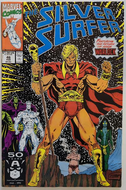 Silver Surfer #46 1990 VF Vintage Comic