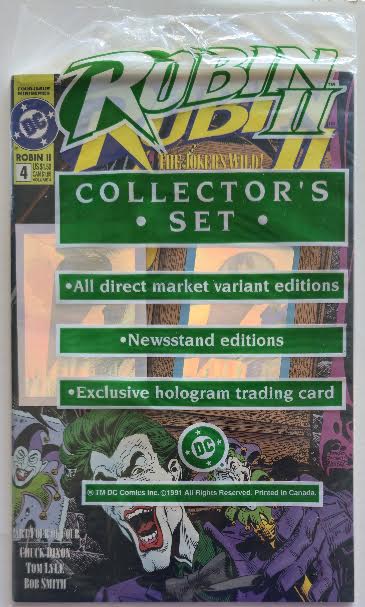 Robin II: Joker's Wild #4 Collector's Set Unsealed Polybag with Trading Card 1991 Vintage Comics