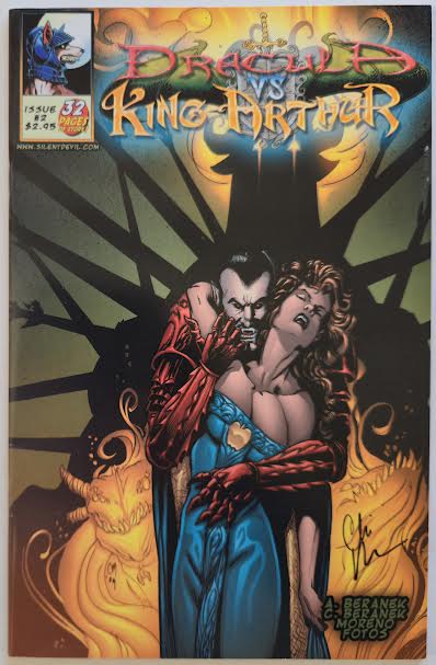 Dracula vs. King Arthur #2 2005 NM (with Hand Drawn Illustration)