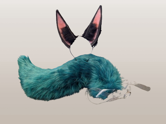 Lux Aeterna Luxury Cosplay Bat Ears and Tail Set