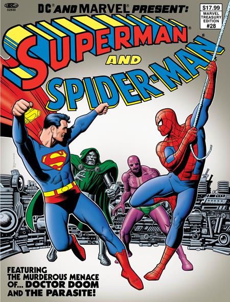 DC AND MARVEL PRESENT SUPERMAN AND SPIDER-MAN (MARVEL TREASURY EDITION #28) #1 FACSIMILE EDITION CVR B BRIAN BOLLAND VAR 02/04/2026