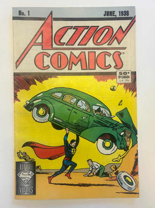 Action Comics #1, June 1938 50th year anniversary  ￼