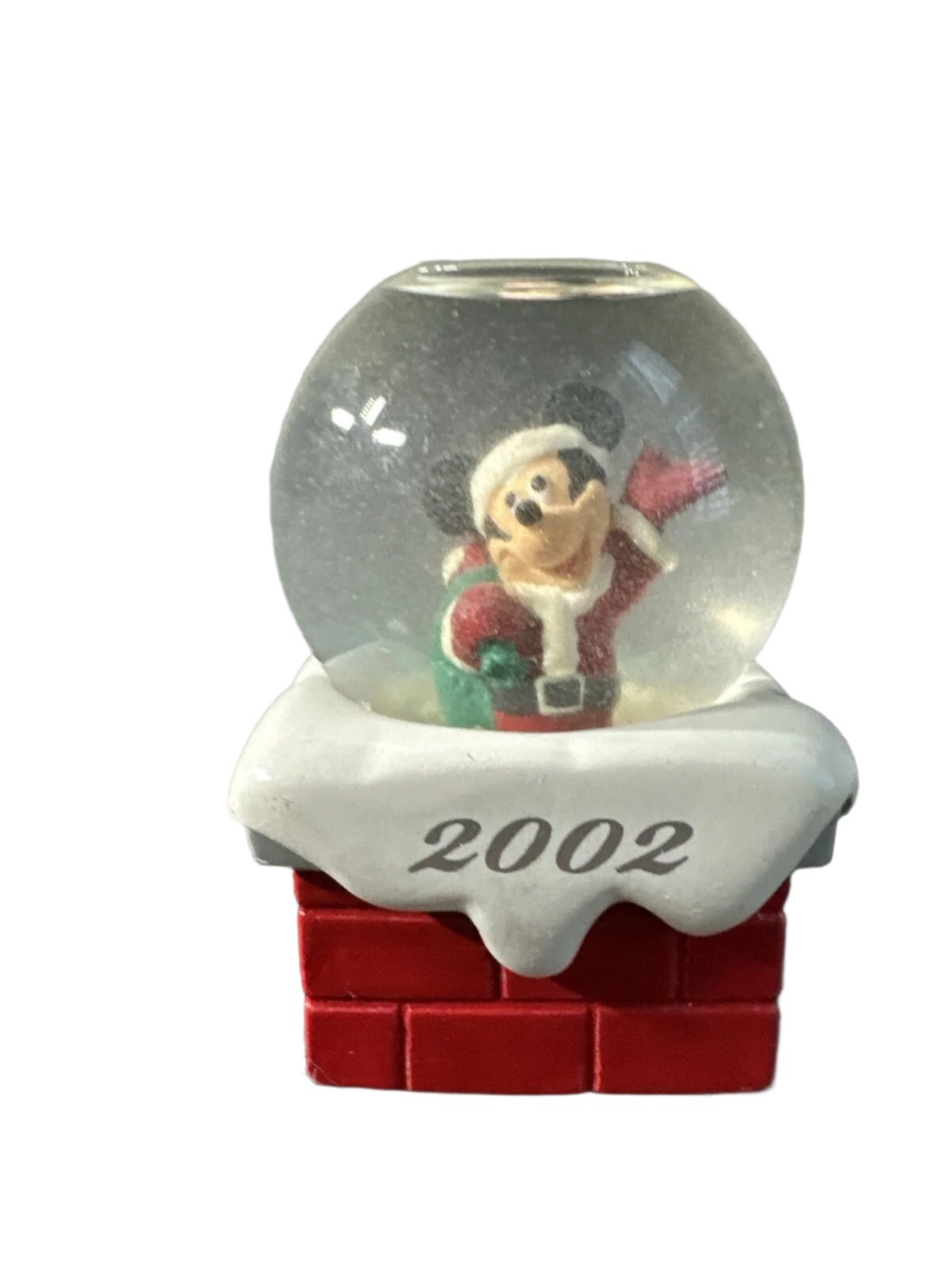 JCPENNEY DISNEY Mickey Mouse SNOWGLOBE 2002 Black Friday Navidad Mini Globo