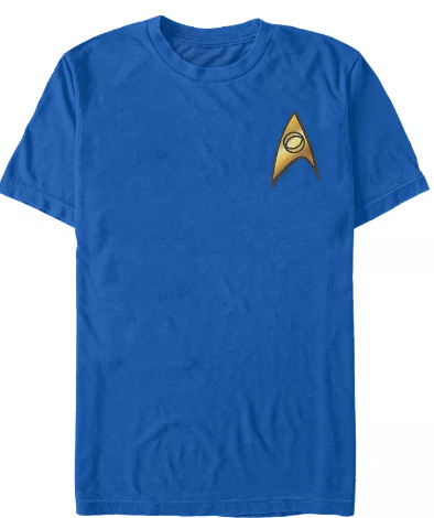 Star Trek Science Blaues Hemd