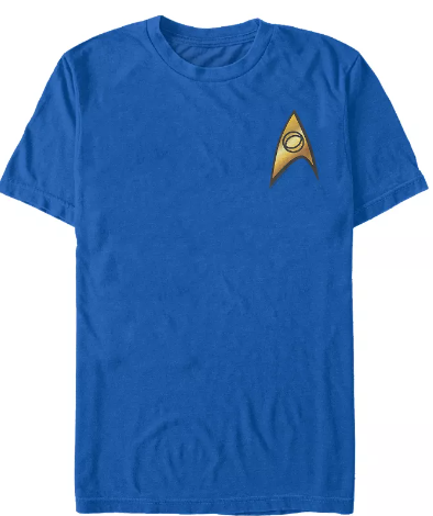 Star Trek Science Blue Shirt