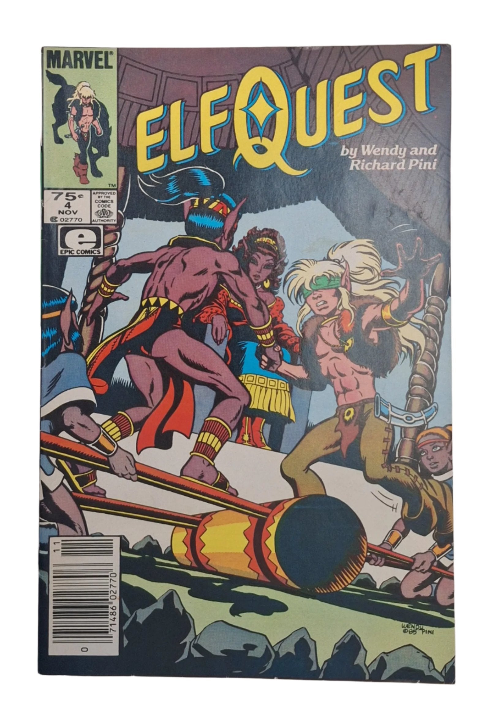 Vintage Elfquest #4 comic book from 1985 in "fine" condition.