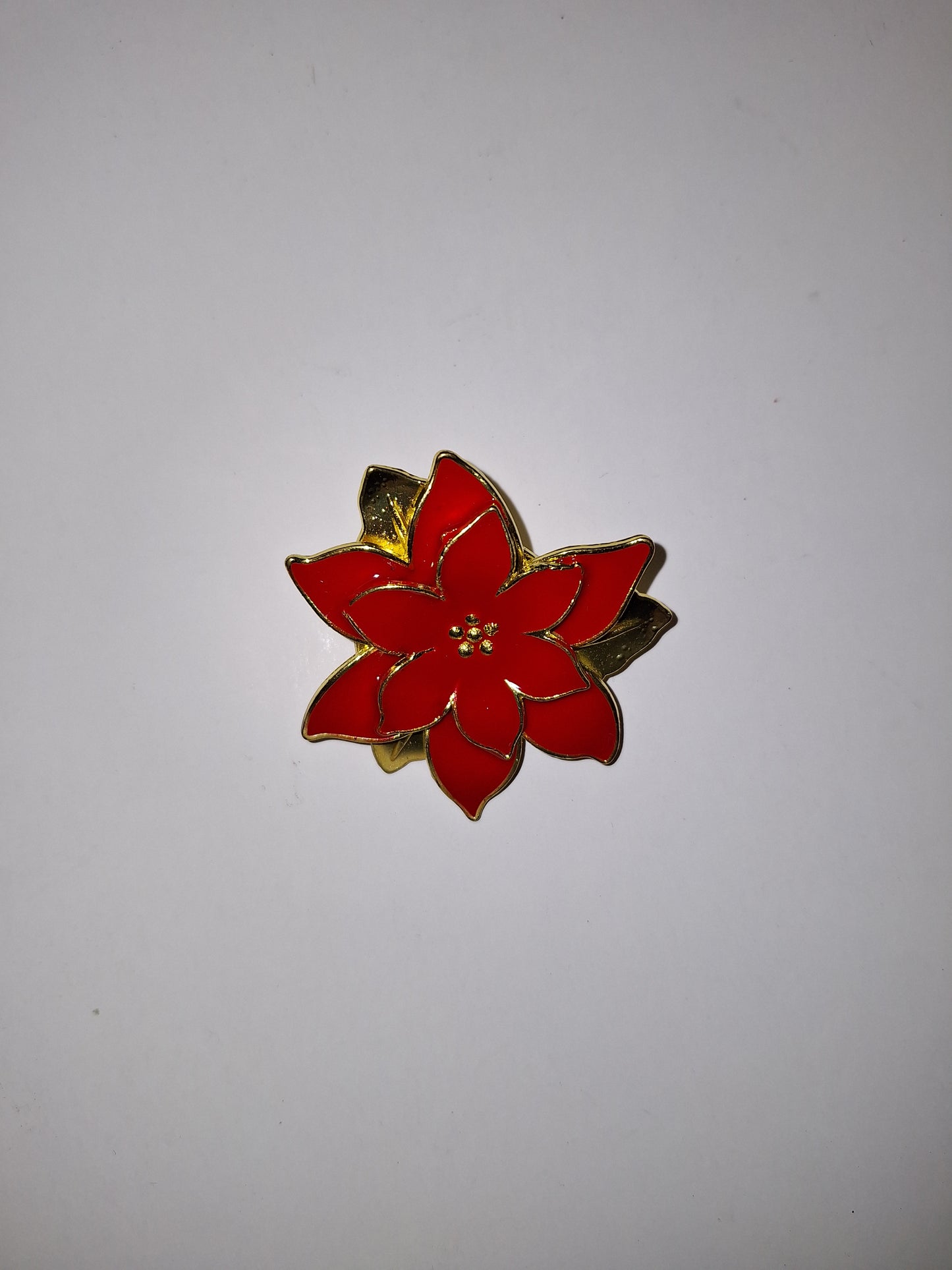 Poinsettia Broach