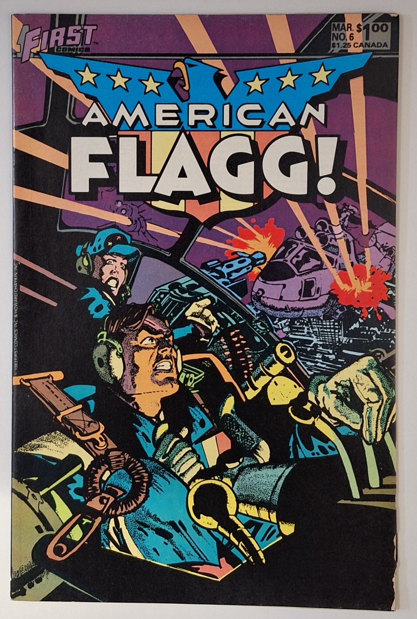 American Flagg #1 (1983) First Comics Vintage Comic FN-VF