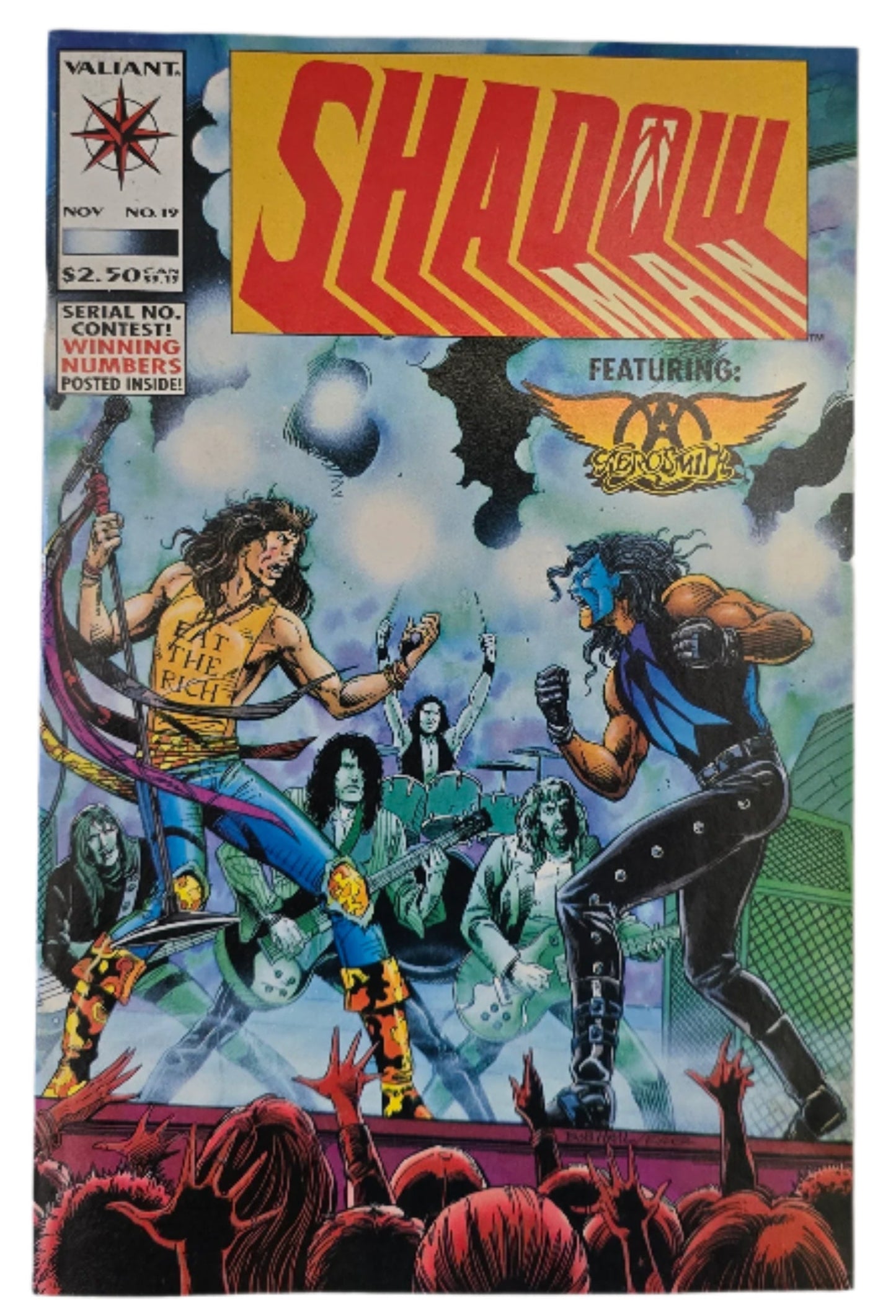 SHADOWMAN #19 FEATURING AEROSMITH VF 1993 VINTAGE COMIC