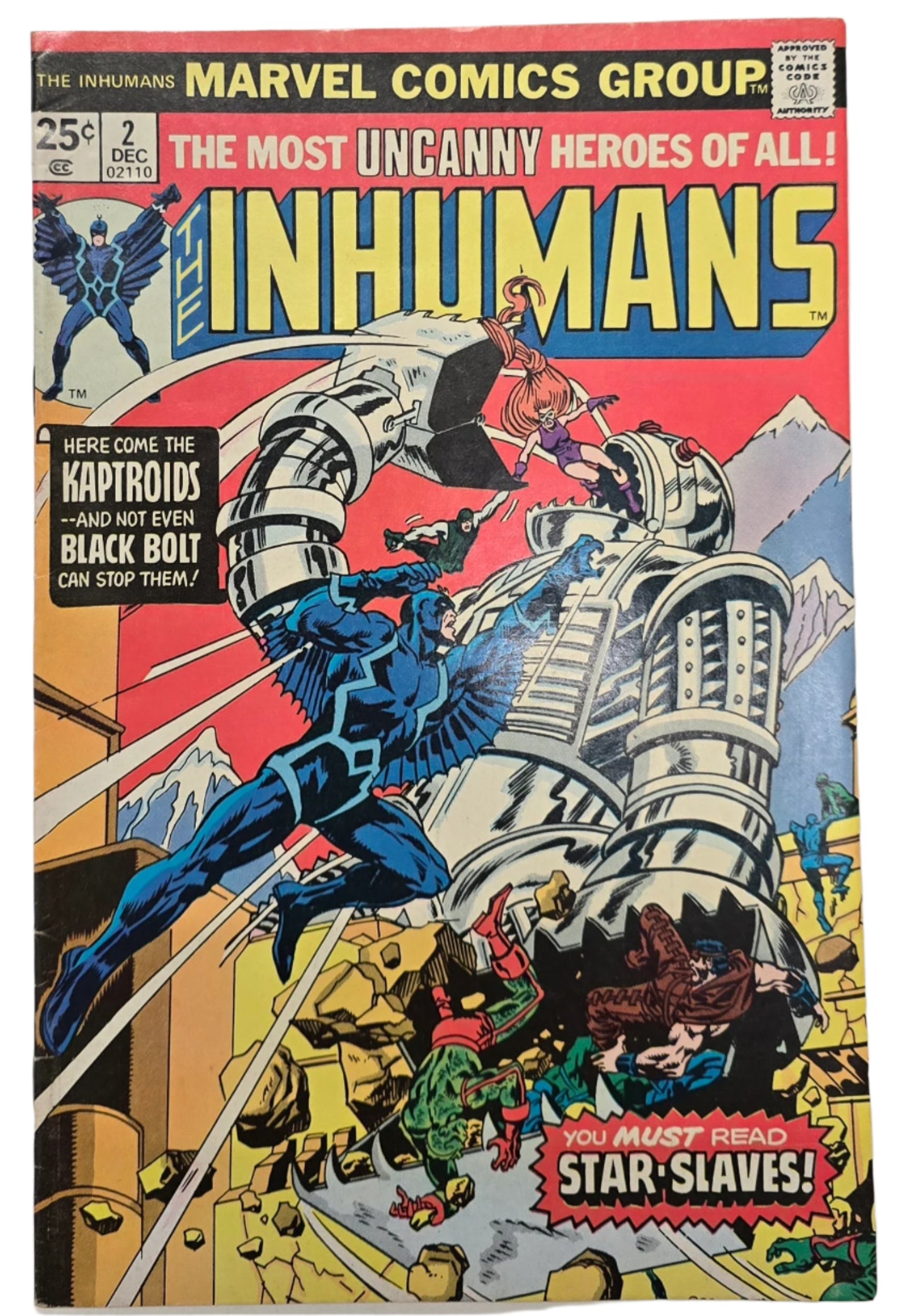 INHUMANS #2 1975 VF Vintage Comic