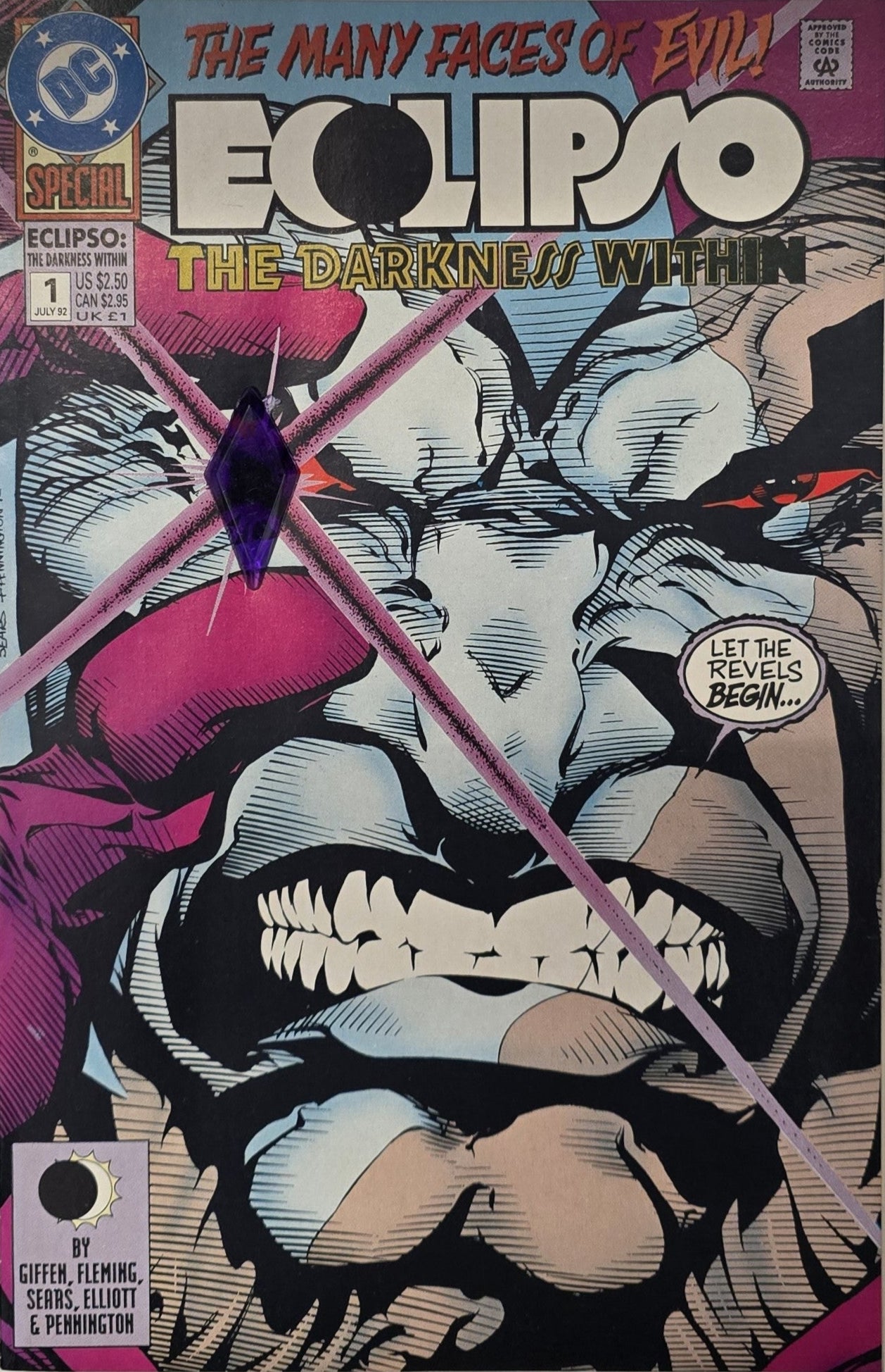 Eclipso: The Darkness Within #1 1992 NM Vintage Comic