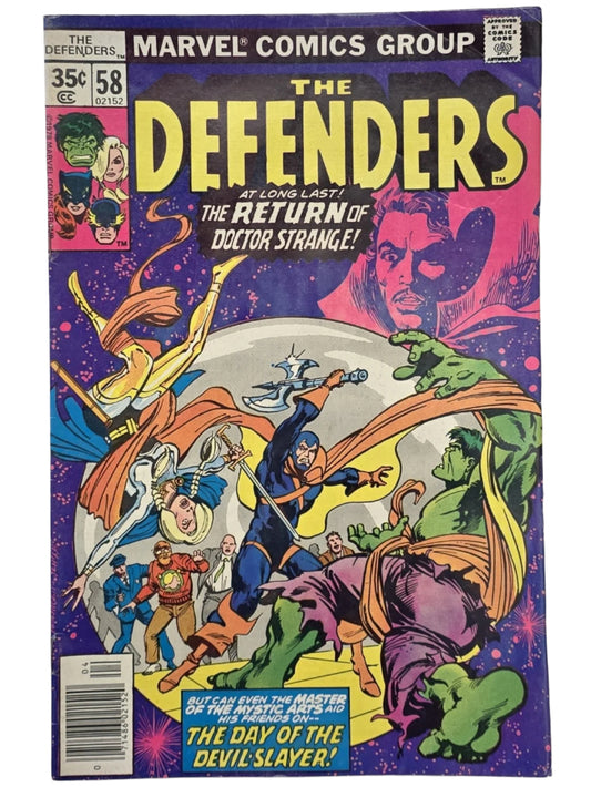 The Defenders #58 VF/NM Vintage Comic 1978