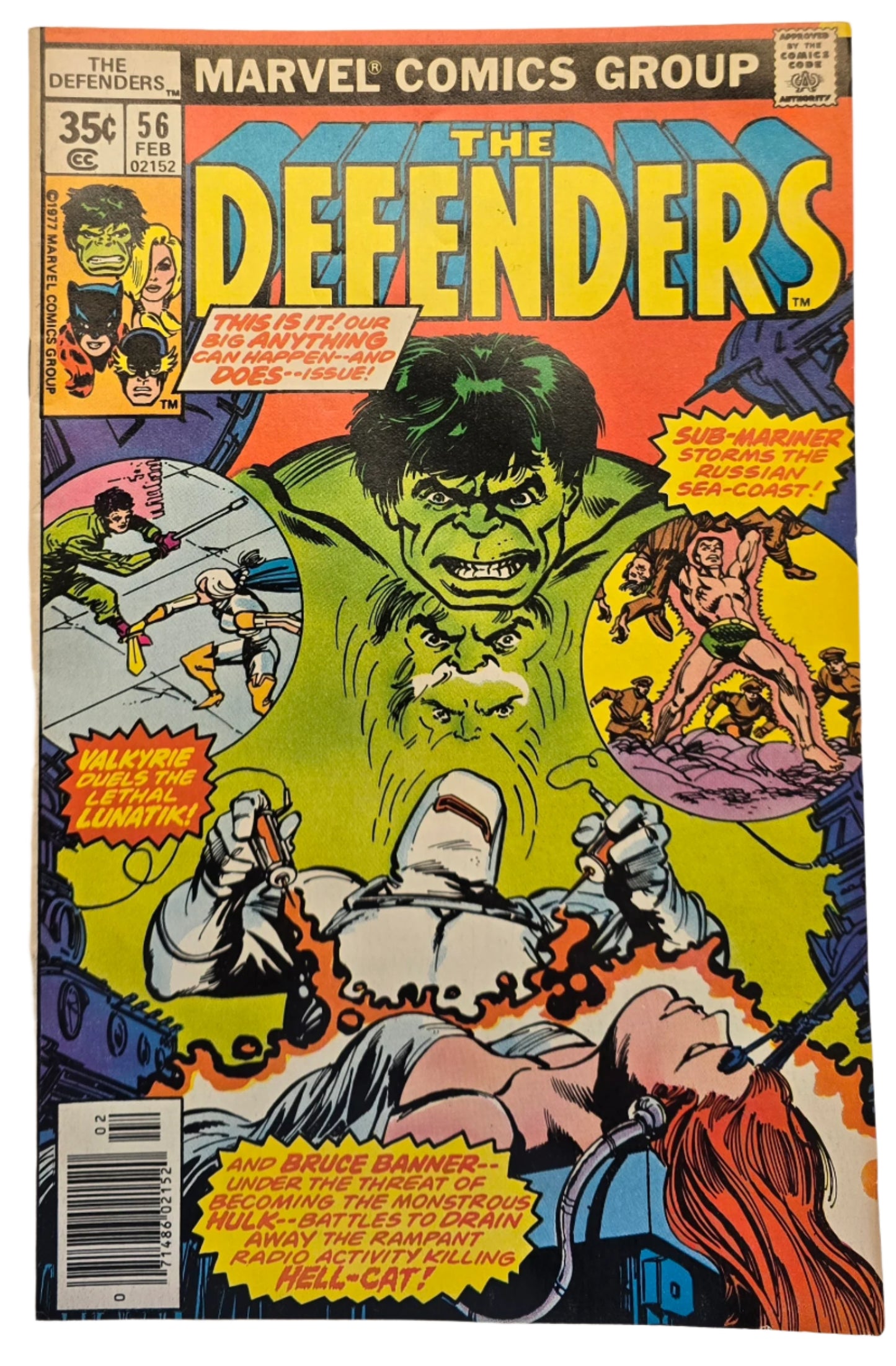 The Defenders #56 VF/NM Vintage Comic 1977