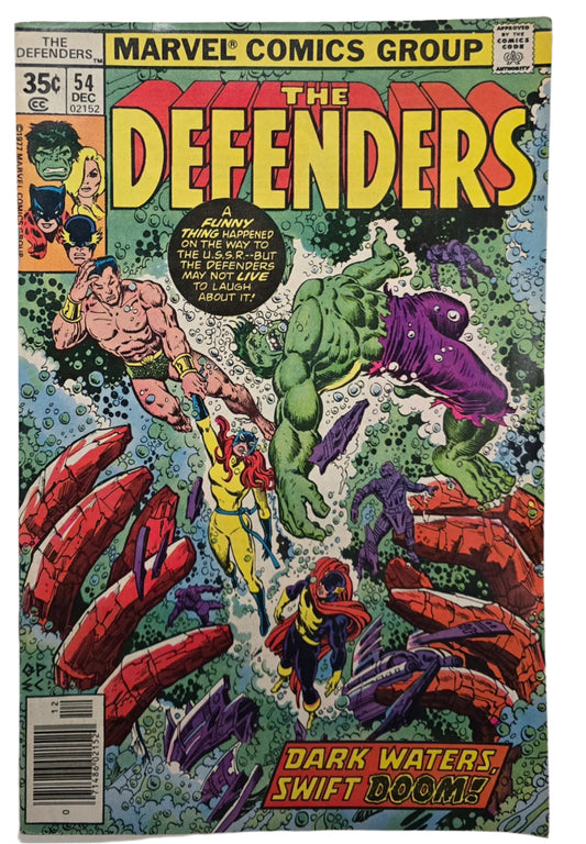 The Defenders #54 VF/NM Vintage Comic 1977