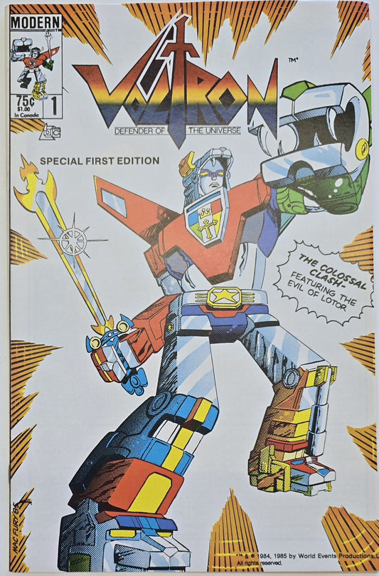 Voltron #1 1985 VF Vintage Comic