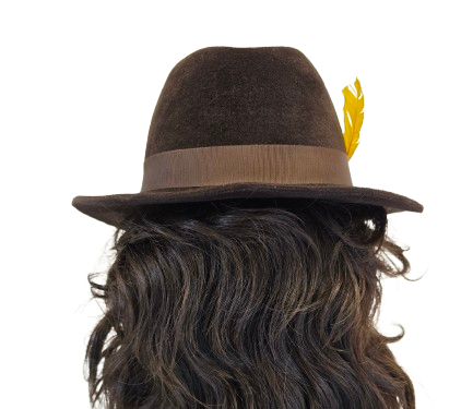 Helen Kaminski Rabbit Fur Felt Fedora - Chocolate - Vintage