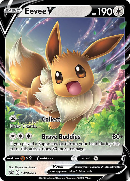 Eevee V - SWSH065 - SWSH: Sword & Shield Promo Cards (SWSD) -Holo