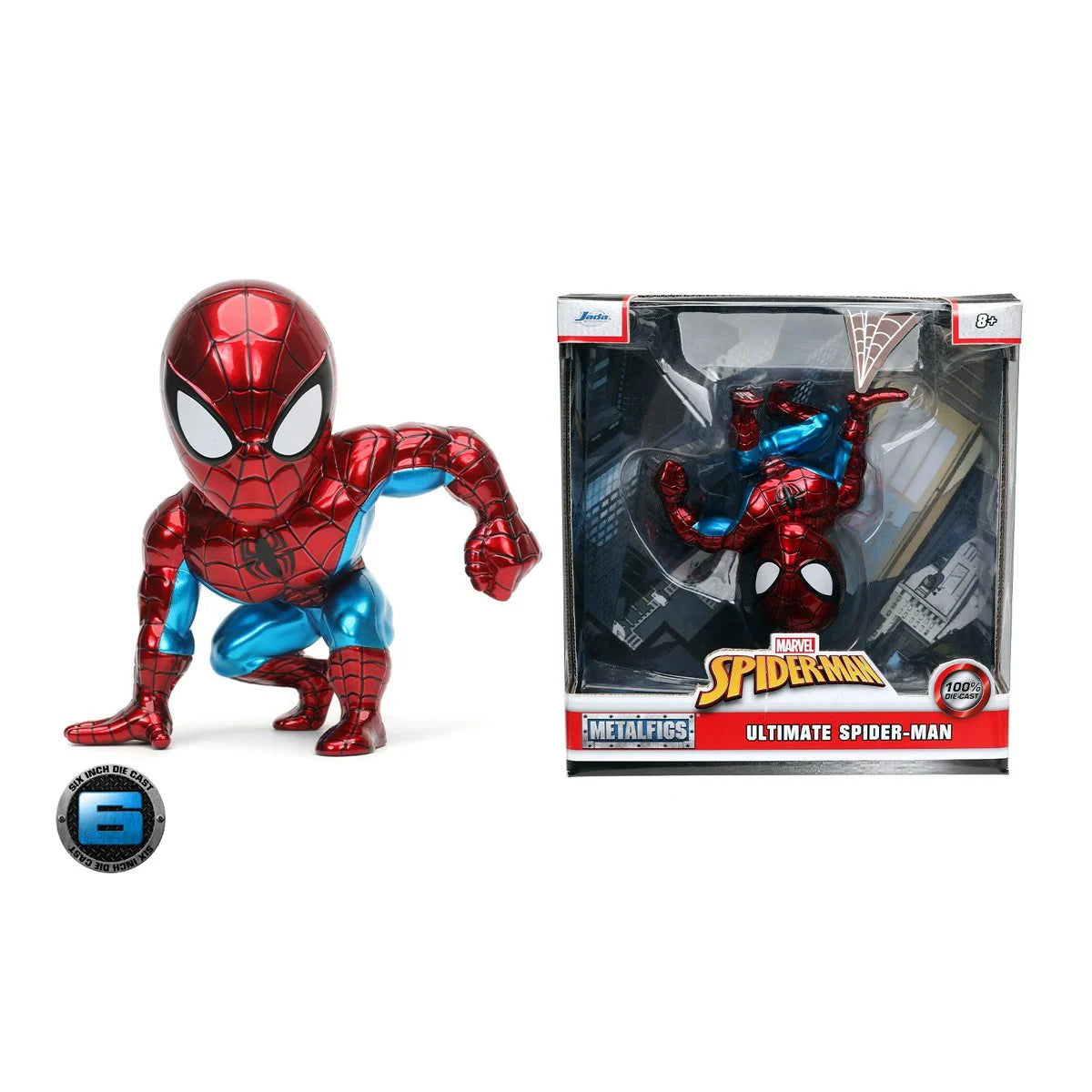 Jada Toys Ultimate Spider-Man Metallic 6-Inch MetalFigs Die-Cast Figure