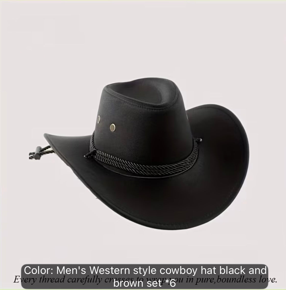 Black Cowboy Hat (soft)