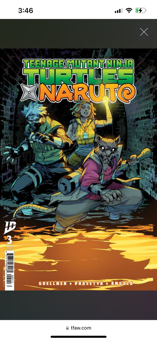 Teenage Mutant Ninja Turtles x Naruto #3 Variant B (Prasetya) (3/26/2025)