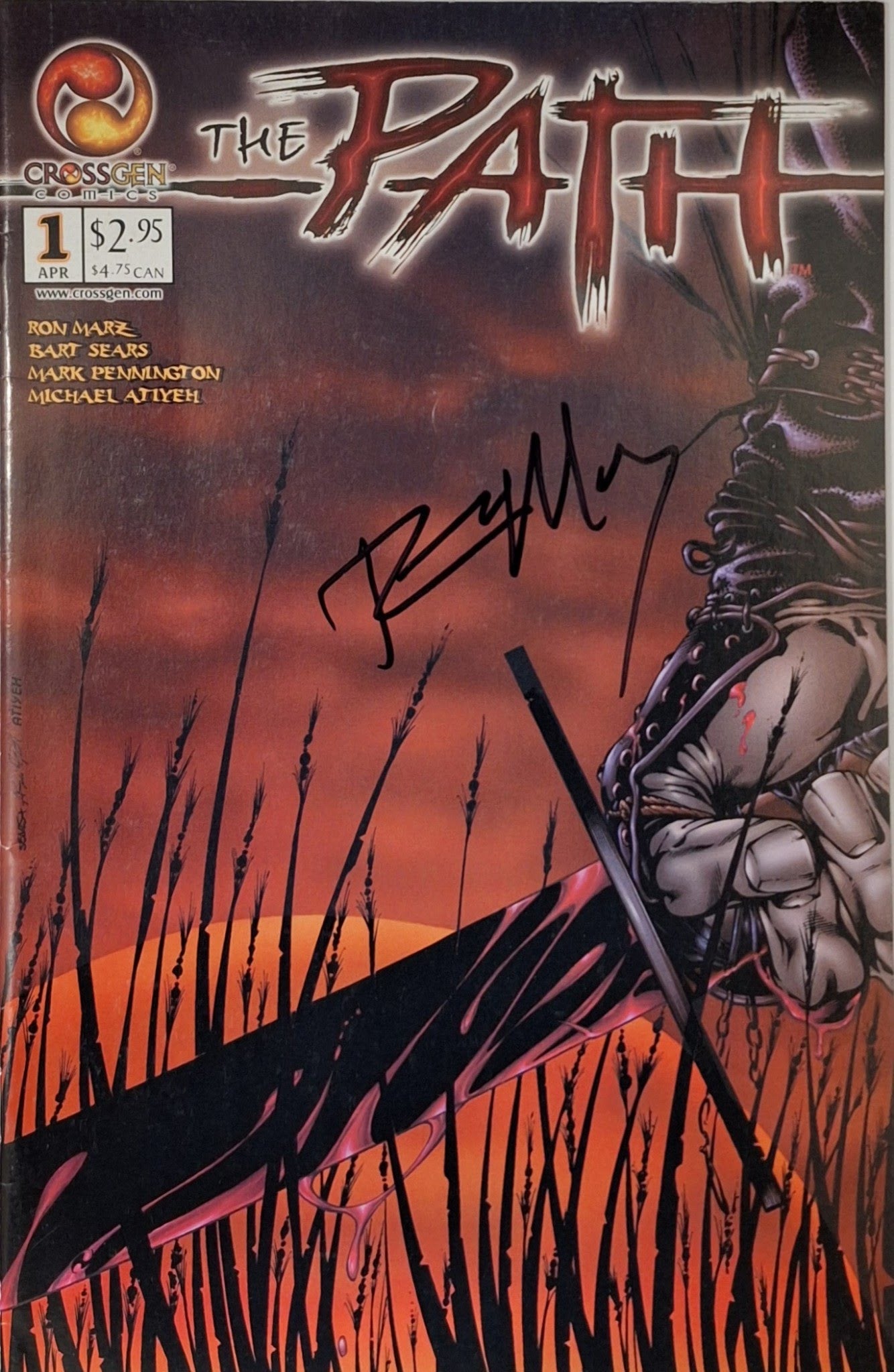 The Path #1 2002 Ron Marz Autographed Cover