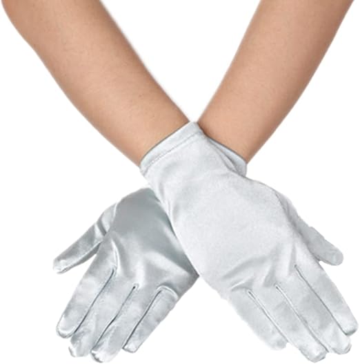 Wrist Length Gloves - Silver