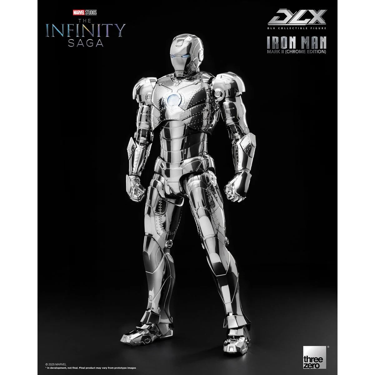Marvel Studios: The Infinity Saga Iron Man Mark 2 Chrome Edition DLX Threezero Action Figure
