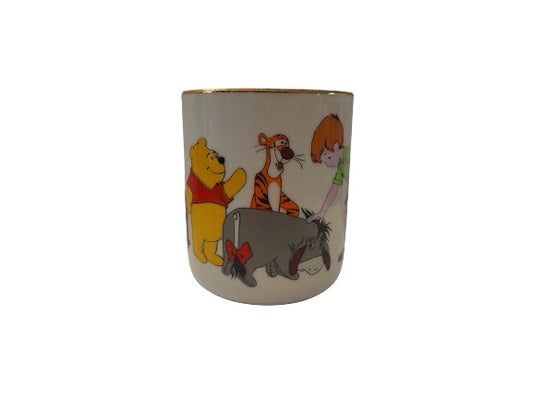 Vintage Disneyland Walt Disney World Winnie the Pooh Gold Rimmed Tea Cup Made in Japan