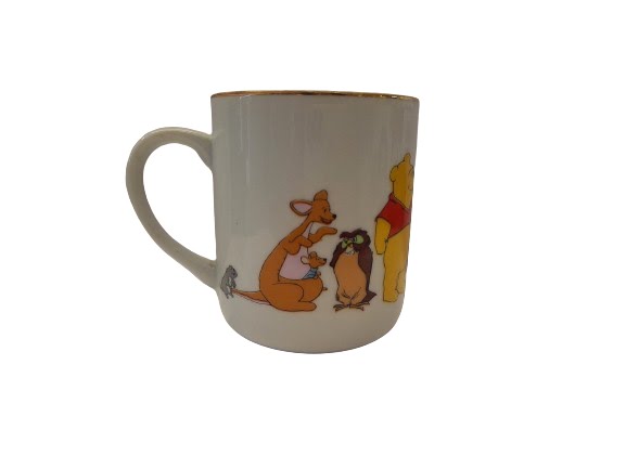 Vintage Disneyland Walt Disney World Winnie the Pooh Gold Rimmed Tea Cup Made in Japan