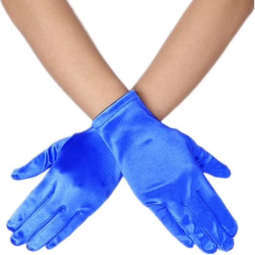 Wrist Length Gloves - Blue