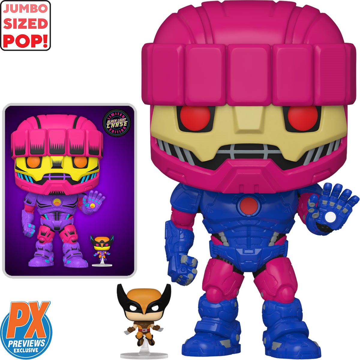 Funko Pop! X-Men Sentinel with Wolverine Jumbo 10-Inch Vinyl Figure #1054 - Previews Exclusive