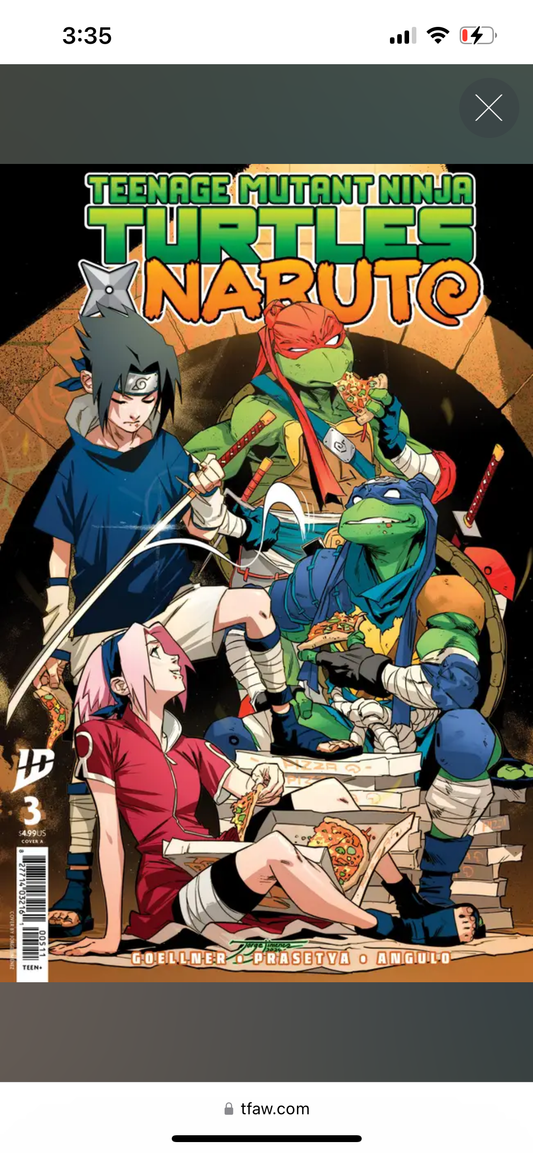 Teenage Mutant Ninja Turtles X Naruto #3 A Jorge Jimenez (03/26/2025)