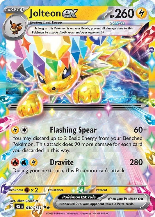 Jolteon ex - 030/131 - SV: Prismatic Evolutions (PRE) SV: Prismatic Evolutions Double Rare Pokemon