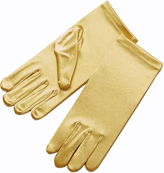 Wrist Length Gloves - Gold