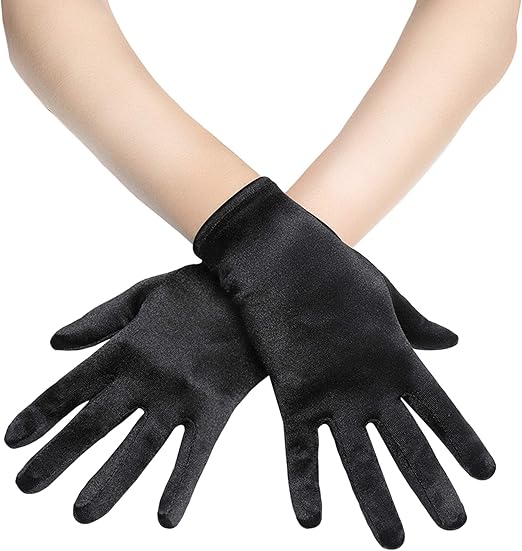 Wrist Length Gloves - Black