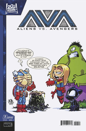 ALIENS VS. AVENGERS #1 SKOTTIE YOUNG VARIANT 08/28/2024