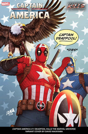 CAPTAIN AMERICA #11 DAVID NAKAYAMA DEADPOOL KILLS THE MARVEL UNIVERSE VARIANT [D PWX] 07/24/2024