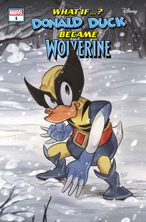 MARVEL & DISNEY: WHAT IF...? DONALD DUCK BECAME WOLVERINE #1 PEACH MOMOKO VARIANT 07/31/2024