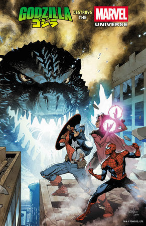 GODZILLA DESTROYS THE MARVEL UNIVERSE #1 LEINIL YU FOIL VARIANT 07/16/2025