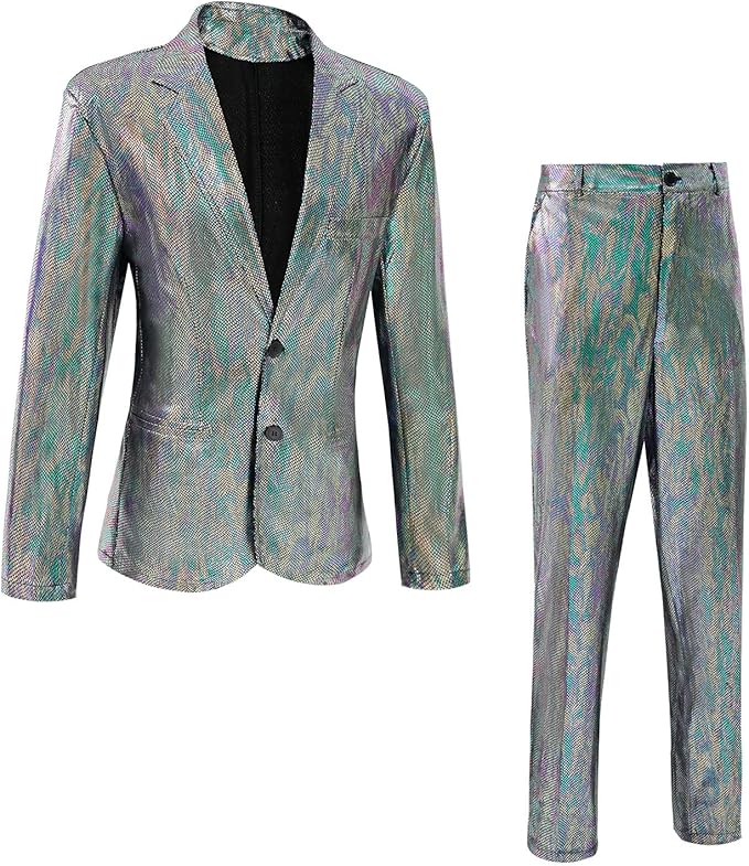 1970's Iridescent Disco Suit - Men's