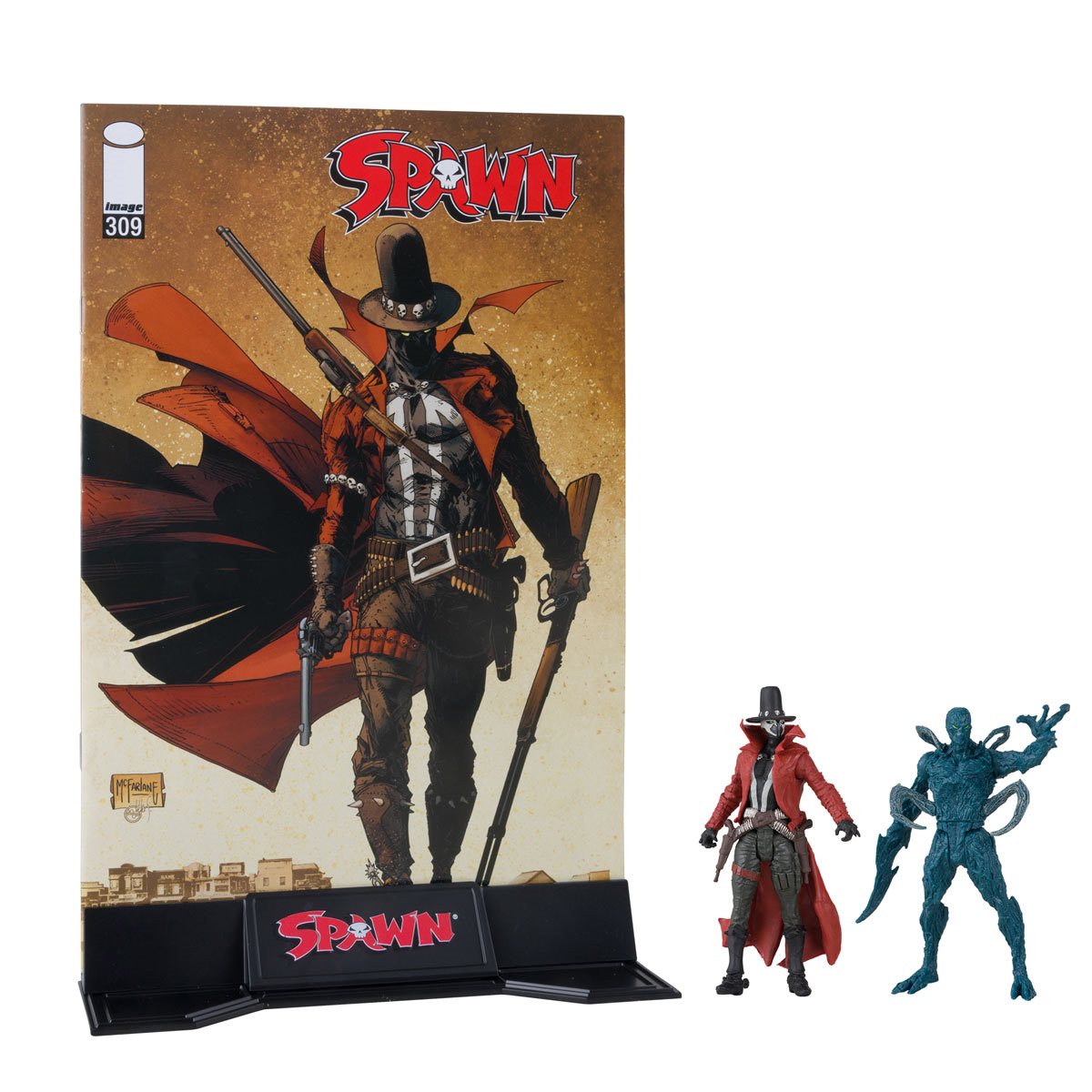 Spawn Page Punchers Gunslinger and Auger 3-Inch Scale Action Figure 2-Pack with Comic Book