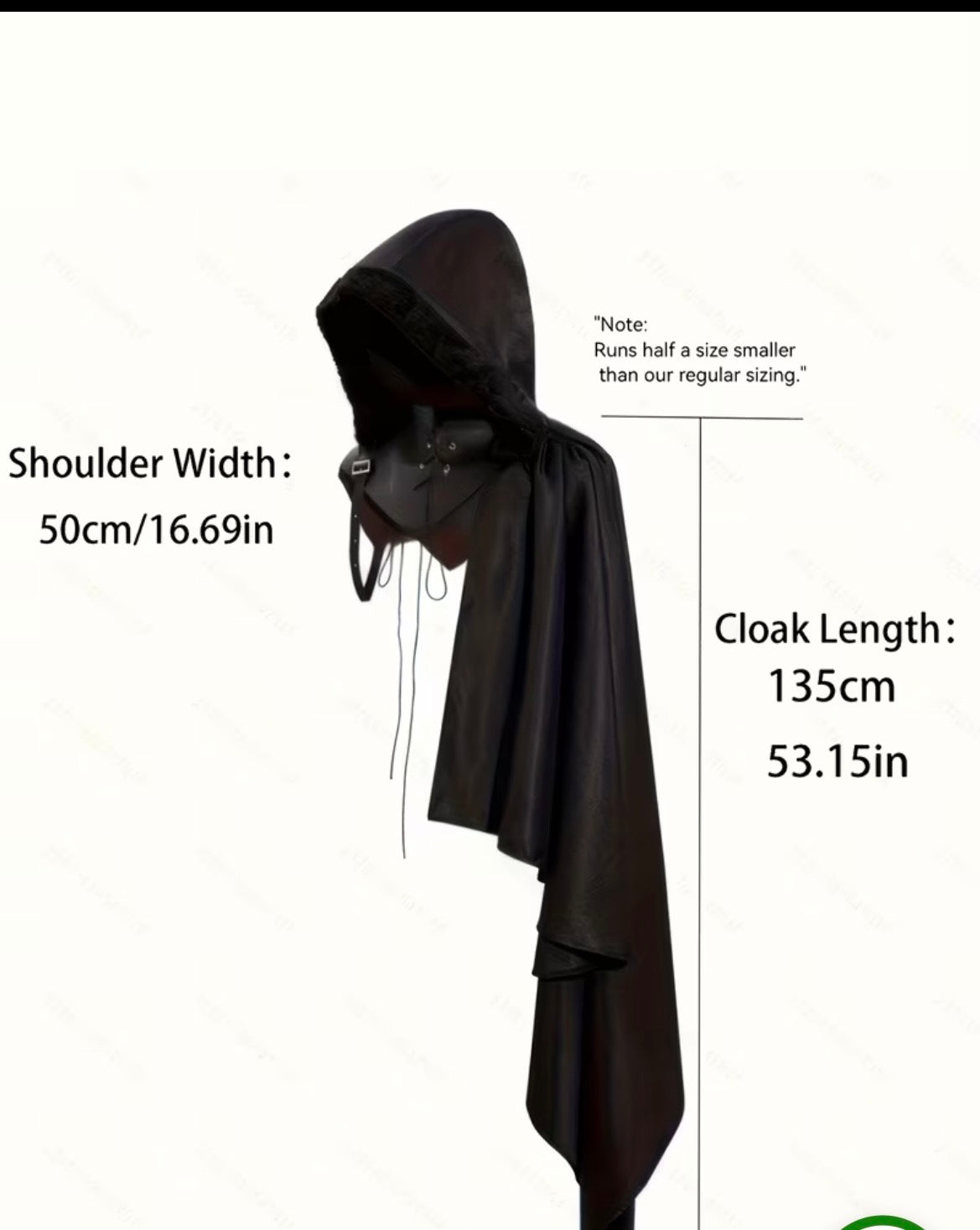 Medieval King/Knight half Cape