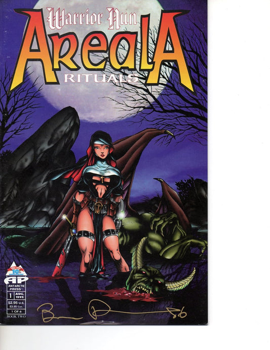 Warrior Nun Areala: Rituals #1 (1995) Limited Edition of 700 Ben Dunn Autographed With Antarctic Press COA NM Vintage Comic
